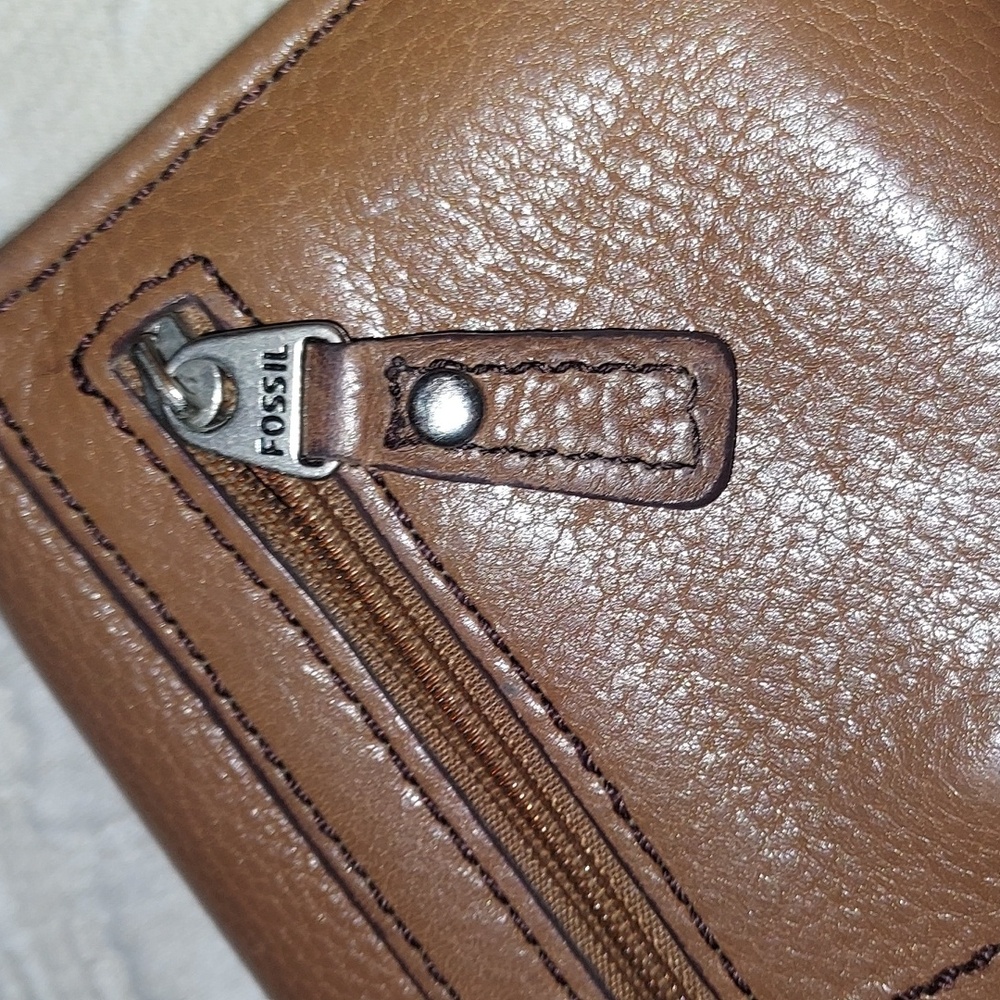 FOSSIL Maddox Marlow Tri- Fold Wallet VTG - Picture 13 of 13